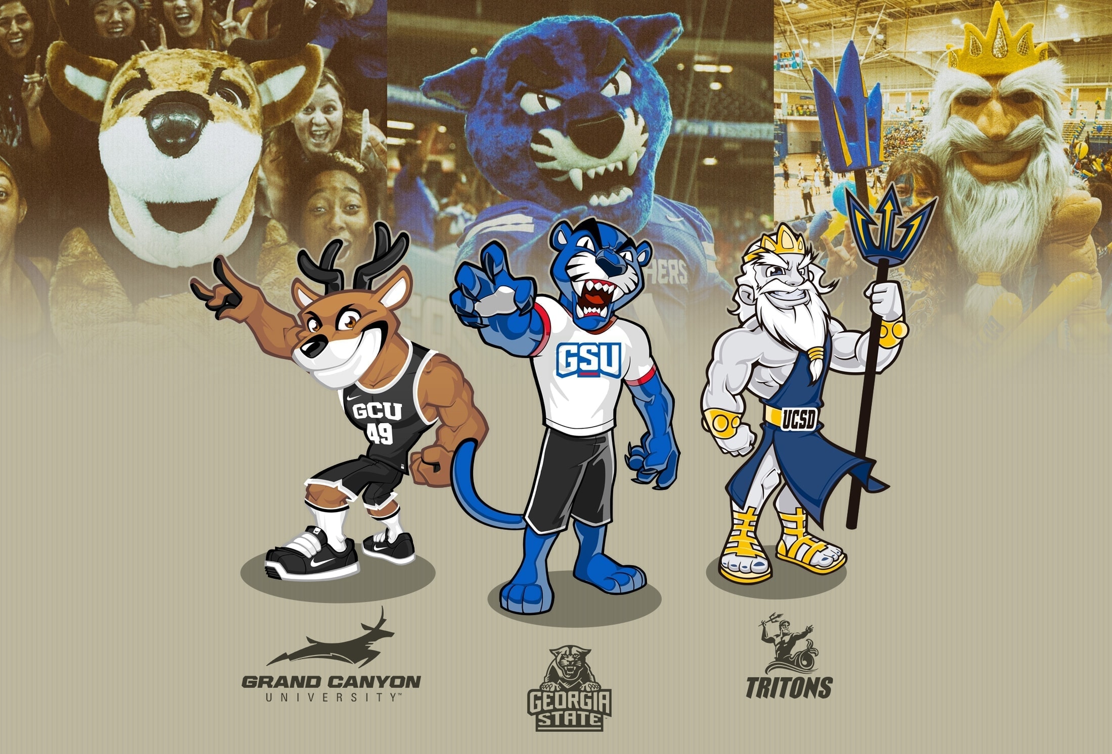 | Sport mascot designs for USA Universities