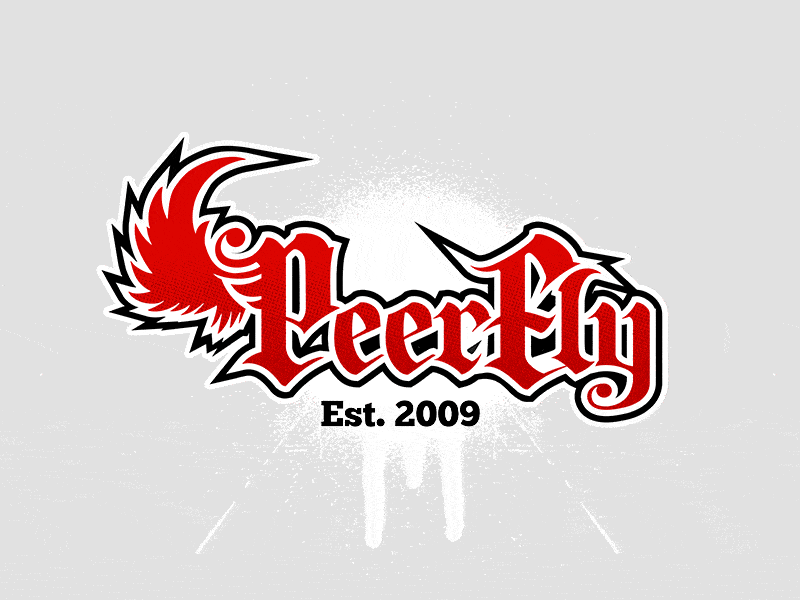 peerfly illustrative logo design