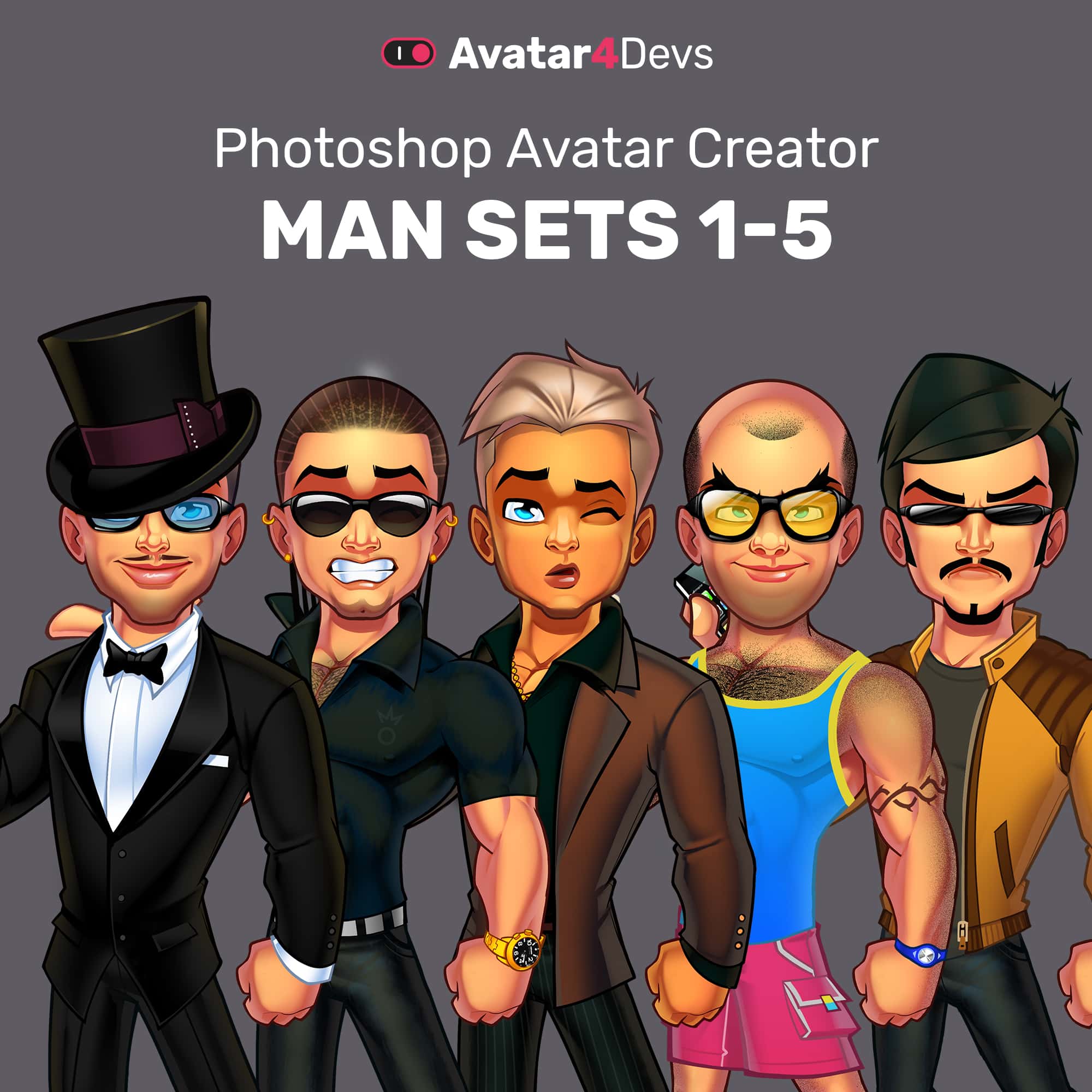 Male Avatar Creator Sets 1 5 Sosfactory - Gambaran